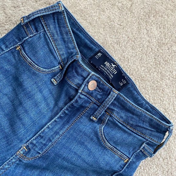 Hollister Juniors 00S / 00 Short High-Rise Cuffed Jean Legging Advanced Stretch - Picture 12 of 12